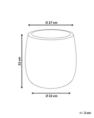 Plant Pot LIVADIA 27 cm Off-White_871599