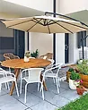 Riippuva aurinkovarjo 300 cm RAVENNA Vaaleanbeige
