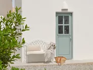 Garden Bench MILAZZO 130 cm Metal White_863577