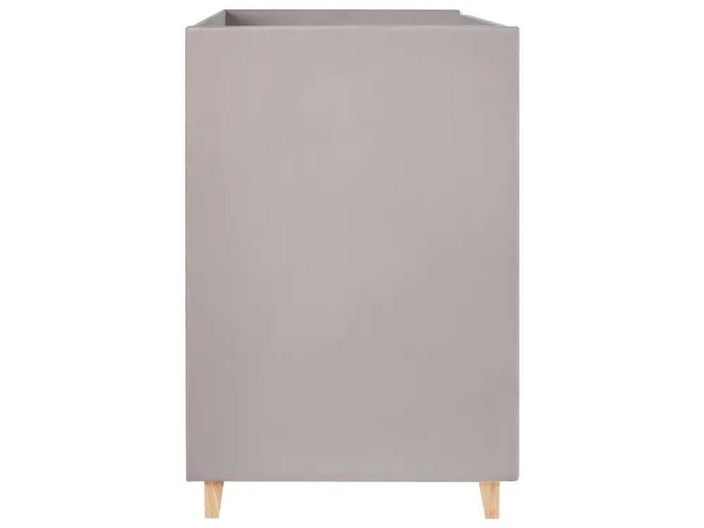 Bunk Bed Velvet CHOCQUES 90 x 200 cm (EU Single) Light Grey_1040682