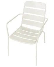 Set of 6 Garden Chairs TERENZO Metal Light Beige_1077641