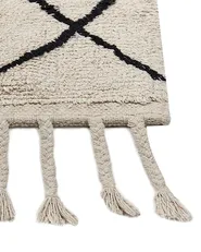Matta ERLER Ljusbeige 160 x 230 cm Bomull_840024