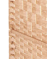 4 Panel Room Divider LAPPAGO 163 cm 170 cm Natural_874026