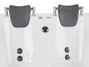 Corner Hot Tub with LED BAYAMO 1700 x 1200 mm White Left Hand_821158