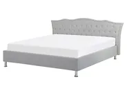 Bed Fabric METZ 160 x 200 cm (EU King Size) Light Grey_749218