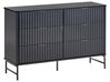 6 Drawer Chest GLASTONBURY Black