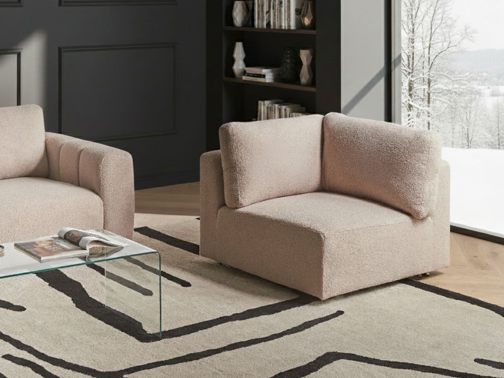 Kulmamoduuli KIVVIK Buklee Beige Oikea
