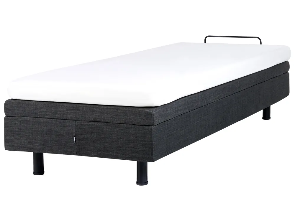 Adjustable Bed without Headboard Fabric DUKE 90 x 200 cm (EU Single) Dark Grey_971200