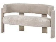 Living Room Set 4 Seater BUREA Chenille Light Beige_1072753