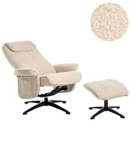 Recliner Chair GERAS Boucle Beige_1006982