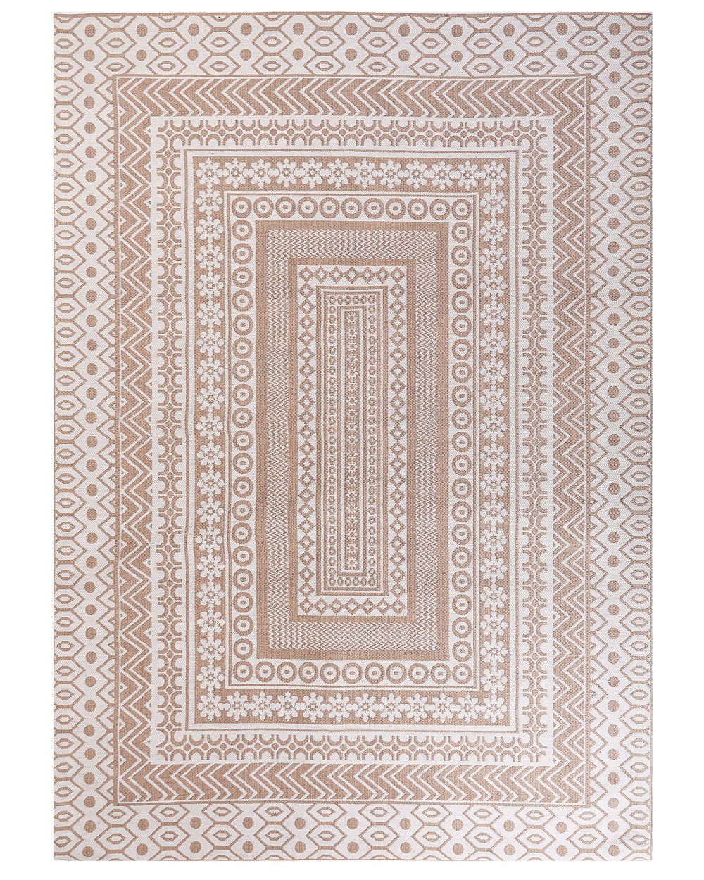 Teppe BAGLAR Hvit 160 x 230 cm Jute