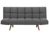 Sofa Bed 2 Seater INGARO Fabric Dark Grey