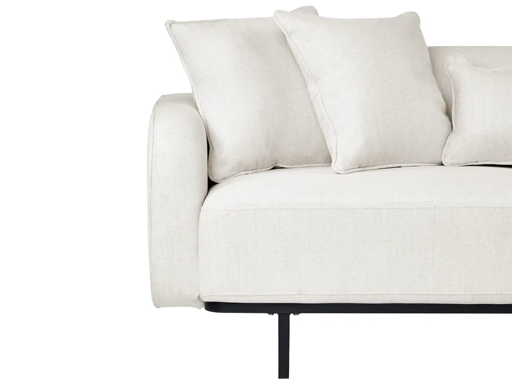 Sofa 3 Seater SVANEK Fabric Off-White_1061529