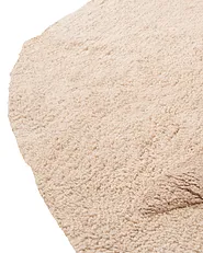 Barneteppe IRINGAL  Lys beige ø 120 cm Bomull_1155019