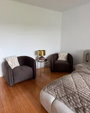 Set med 2 fåtöljer VELTADA Sammet Mörkbrun_1062790