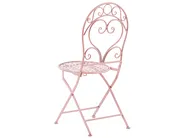 Caféset Fällbar ALBINIA Metall Rosa_774559