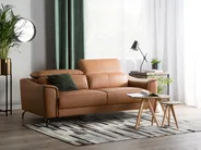 Sofa 3 Seater NARWIK Leather Golden Brown_720587