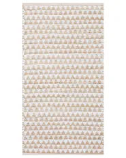 Rug TUNCELI Beige 80 x 150 cm Cotton_805869