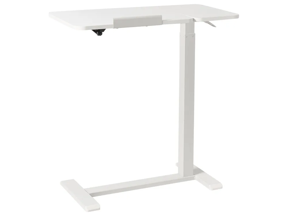 Manuellt justerbart laptopstativ SCHOLA 70 cm 40 cm Vit_1015027