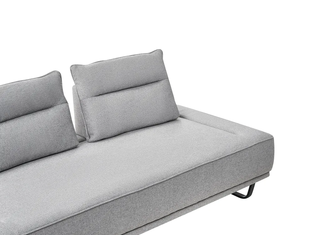 Sofa 3 Seater FAXEN Fabric Grey_1025225