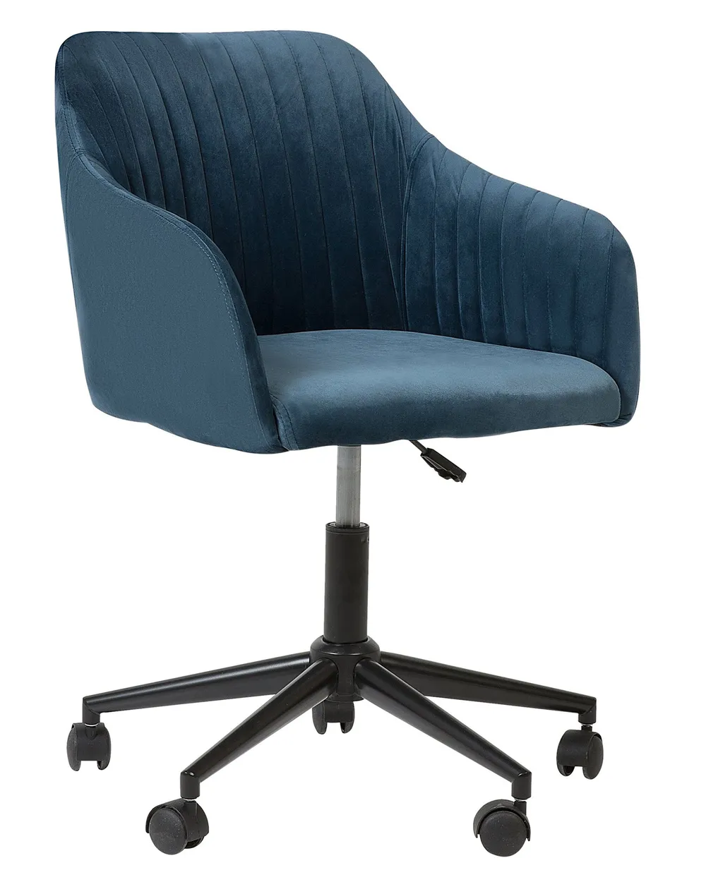 Desk Chair VENICE Velvet Navy Blue