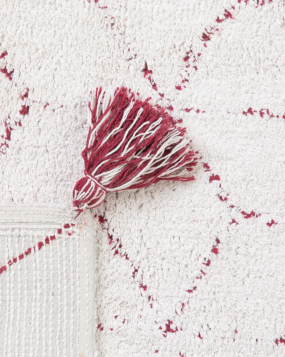 Rug SAKARYA White 80 x 150 cm Cotton_747583
