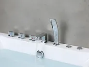 Corner Hot Tub with LED HAWES 1800 x 900 mm White_1033748