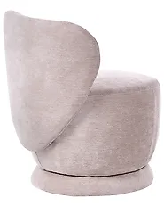 Nojatuoli pyörivä BLOMMA Chenille Beige_1163669
