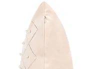 Koristetyynysetti 2 kpl YARROW 45 x 45 cm Sametti Beige Geometrinen kuvio_857748