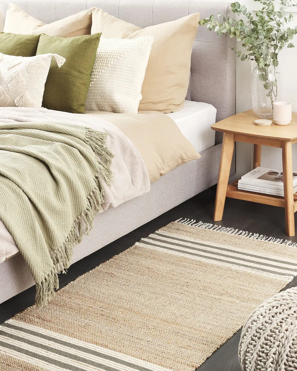 Rug MIRZA Grey 80 x 150 cm Jute_847313