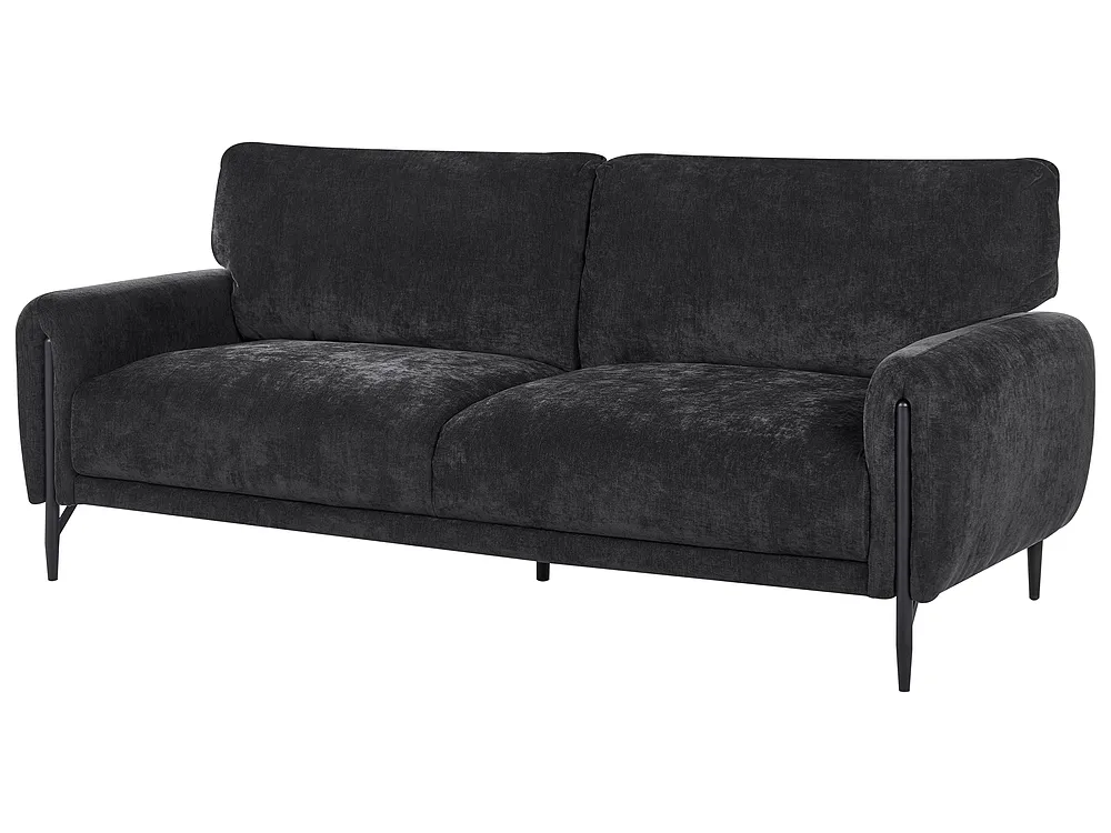 Sofa 3 Seater SKARO Chenille Black_1156709