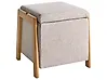Puff med oppbevaring EDLAND 45 cm Beige