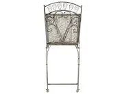 Bistro Set Folding NURRA Metal Grey_1002677
