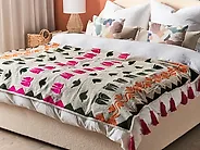 Blanket ANAND Cotton 130 x 180 cm Multicolour_1178275