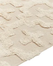 Matta ITANAGAR Beige 140 x 200 cm Bomull_839230
