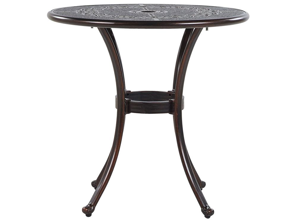 Bistrobord BOVINO 65 cm 65 cm Metall Mörkbrun