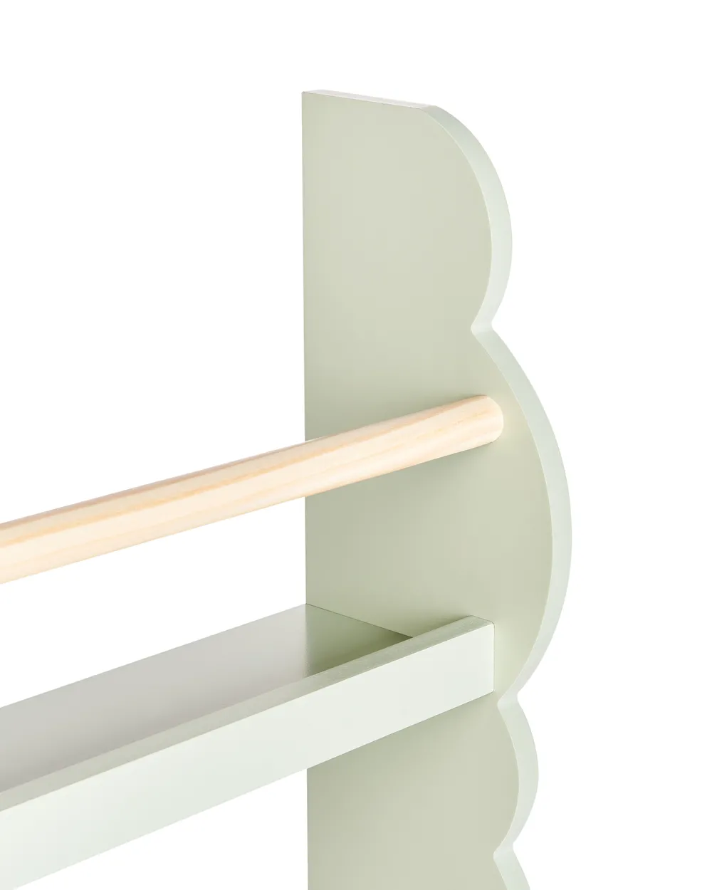 Wall Bookshelf RIGOLET 80 cm Light Green_949251