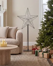 Ulkokoriste LED-valo SANNAN 110 cm Tähti Musta_1031820