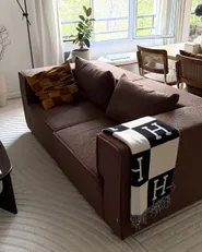 Modular Sofa 2 Seater AXEBO Boucle Brown_1170199
