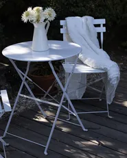 Caféset Fällbar FIORI Metall Vit_872879