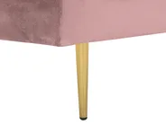 Vänstervänd schäslong MIRAMAS Sammet Rosa_755597