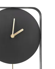Wall Clock SERVOZ 21 cm Metal Black_940779