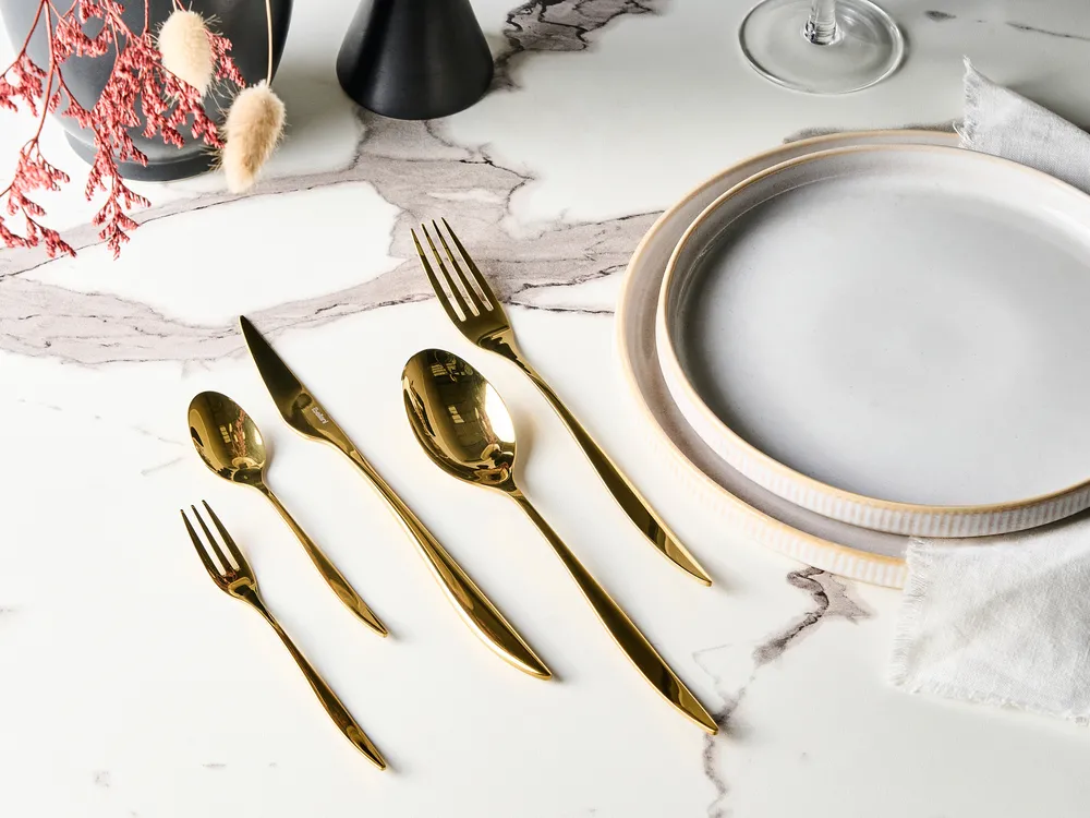 30 Piece Cutlery Set FARFALLE Gold