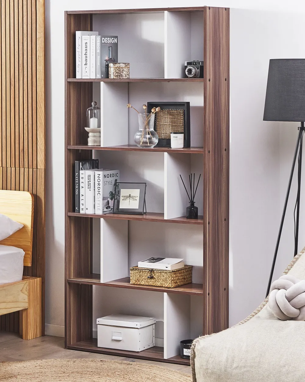 5 Tier Bookcase ORILLA 174 cm Dark Brown