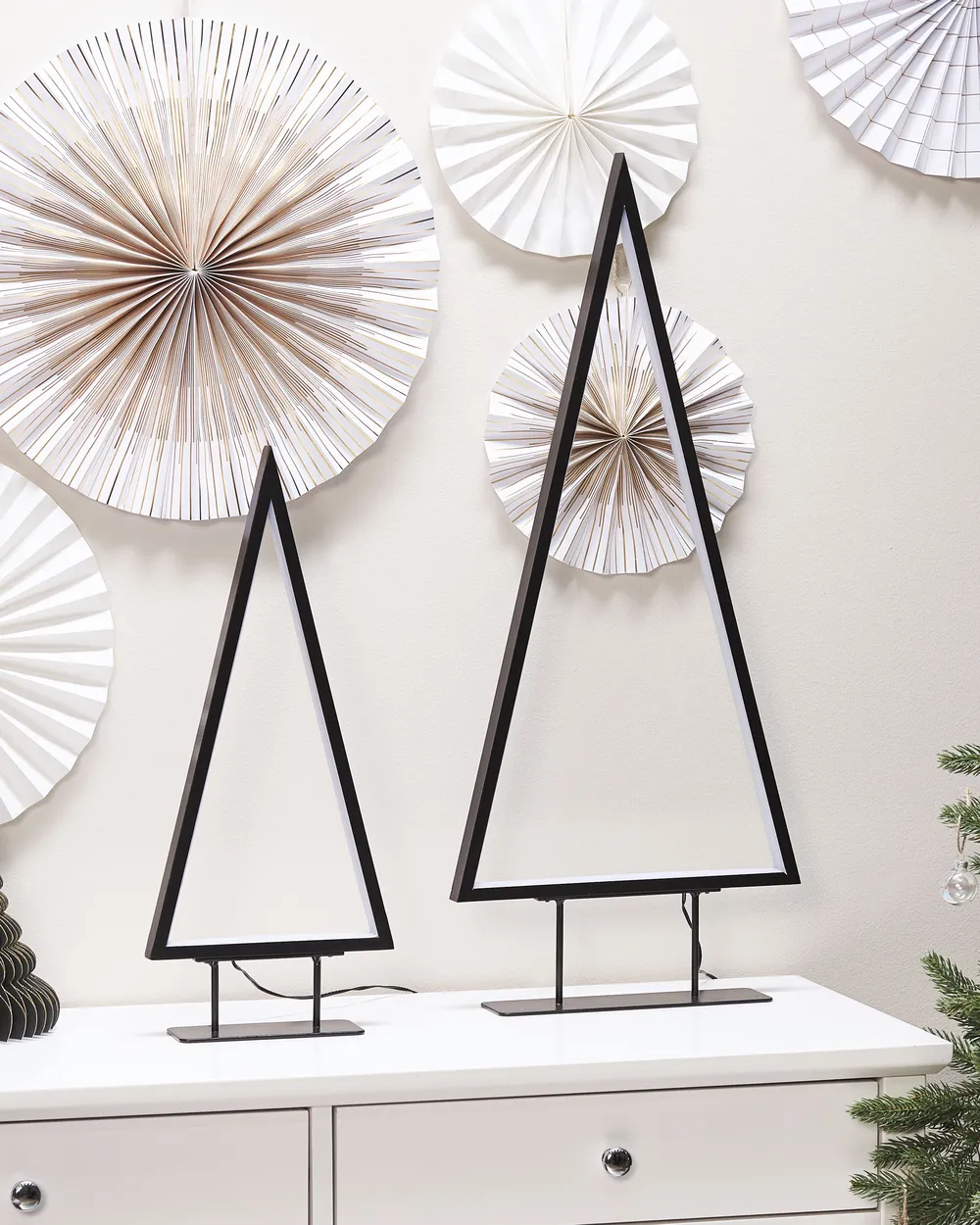 Christmas Decoration LED LOPPI 47/69 cm Christmas Tree Black_812546