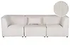 Modular Sofa 3 Seater LEMVIG Corduroy Beige