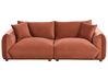 Sofa 3 Seater LUVOS Velvet Golden Brown