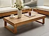 Garden Coffee Table MARETTIMO 60 cm 110 cm Certified Acacia Wood Brown