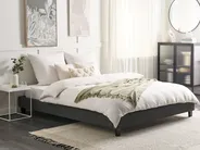 Bed without Headboard Fabric ROANNE 180 x 200 cm (EU Super King) Grey_724132