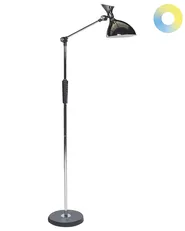 LED-golvlampa ANDROMEDA med dimmer Metall Silver_867320